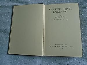 Seller image for Letters from England for sale by David Pearson
