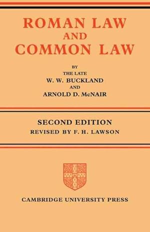 Imagen del vendedor de Roman Law and Common Law : A Comparison in Outline a la venta por GreatBookPricesUK