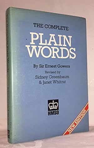 Seller image for The Complete Plain Words (HMSO Hardback) for sale by WeBuyBooks