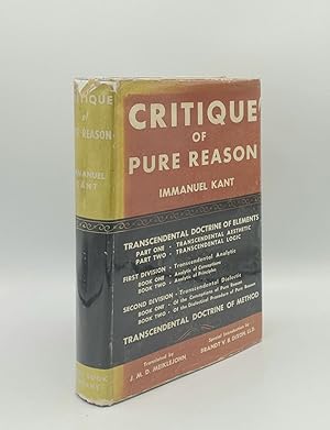 Seller image for CRITIQUE OF PURE REASON for sale by Rothwell & Dunworth (ABA, ILAB)