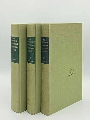 Bild des Verkufers fr THE LETTERS OF CHARLES AND MARY ANNE LAMB Volume I 1796-1801, Volume II 1801-1809, Volume III 1809-1817 zum Verkauf von Rothwell & Dunworth (ABA, ILAB)