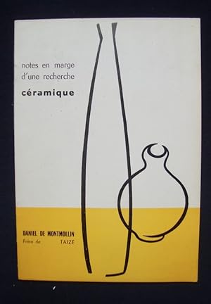 Bild des Verkufers fr Notes en marge d'une recherche cramique - zum Verkauf von Le Livre  Venir