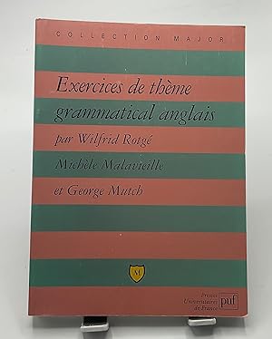 Seller image for Exercices de thme grammatical anglais for sale by Lioudalivre