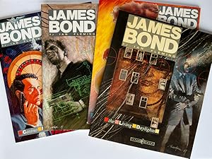 Imagen del vendedor de [James Bond] A group of four Comic Book volumes comprising [1] Casino Royale, Live & Let Die; [2], The Spy Who Loved Me; [3] Octopussy, The Hildebrand Rarity; [4] The Man With The Golden Gun, The Living Daylights a la venta por Adrian Harrington Ltd, PBFA, ABA, ILAB