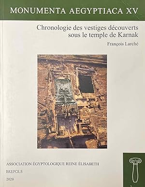 Imagen del vendedor de Chronologie des vestiges dcouverts sous le temple de Karnak a la venta por Meretseger Books