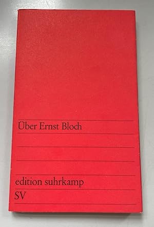 Über Ernst Bloch.