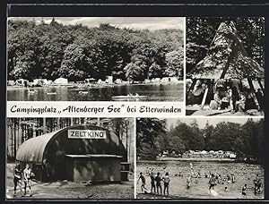 Ansichtskarte Etterwinden, Zeltkino, Campingplatz Alternberger See, Schwimmbad