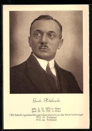 Ansichtskarte Portrait Guido Holzknecht, Pionier der Radiologie