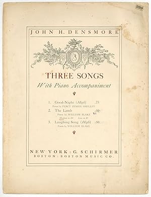 Bild des Verkufers fr [Sheet music]: The Lamb (Three Songs with Piano Accompaniment) zum Verkauf von Between the Covers-Rare Books, Inc. ABAA