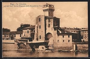 Cartolina Pisa, La Cittadella coi resti dell` Antico Arsenale della Repubblica Pisana