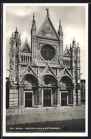 Cartolina Siena, Facciata della Cattedrale