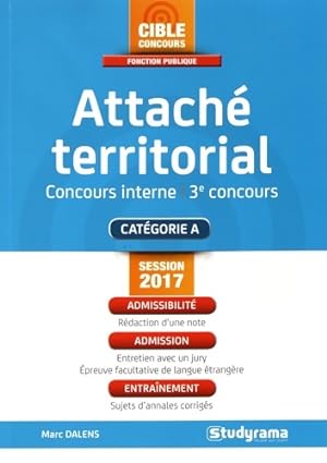 Attach? territorial - Concours interne 3e concours - Marc Dalens
