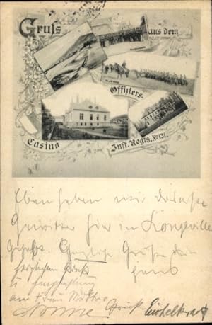 Ansichtskarte / Postkarte Offiziers-Casino, Lothringisches Inf. Reg. 131