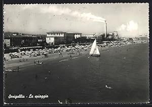 Cartolina Senigallia, La spiaggia