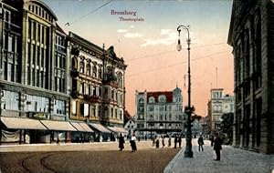 Ansichtskarte / Postkarte Bydgoszcz Bromberg Westpreußen, Theaterplatz