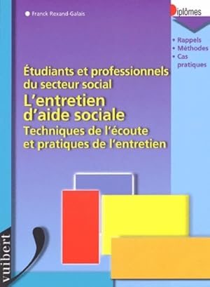 L'Entretien D'Aide Sociale. ?tudiants Et Professionnels Du Secteur Social Techniques De L'Ecoute ...