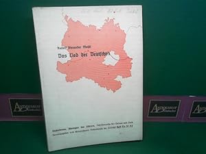 Das Lied der Deutschen. (= Niederdonau, Ahnengau des Führers. Schriftenreihe für Heimat und Volk....