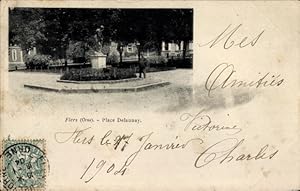 Ansichtskarte / Postkarte Flers Orne, Delaunay Platz, Denkmal