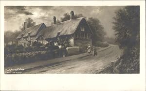 Künstler Ansichtskarte / Postkarte Stratford upon Avon Warwickshire England, Anne Hathaways Cottage