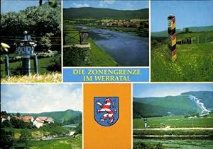 Ansichtskarte / Postkarte Die Zonengrenze im Werratal, BRD, DDR