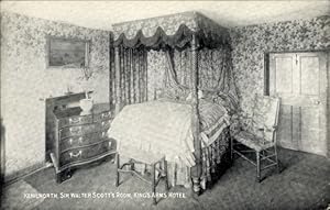 Ansichtskarte / Postkarte Kenilworth Warwickshire England, Sir Walter Scott's Room, King's Arms H...