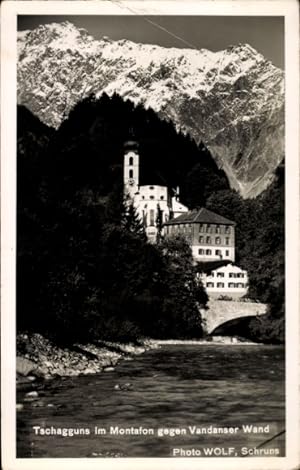 Ansichtskarte / Postkarte Tschagguns in Vorarlberg, gegen Vandanser Wand