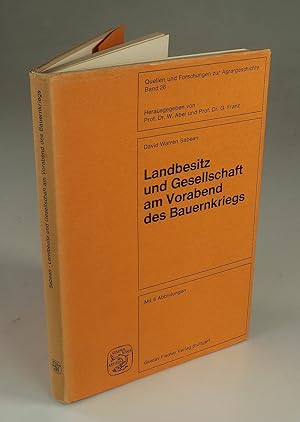 Imagen del vendedor de Landbesitz und Gesellschaft am Vorabend des Bauernkriegs. a la venta por Antiquariat Dorner