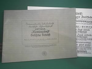 Methodischer Aufbau. - Österreichische Schulschrift, Deutsche Schreibschrift, Antiqua, Kursivschr...