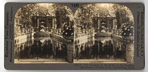 Stereo-Fotografie Keystone View Co., Meadville, Ansicht Paris, Fountain of the Medici in Gardens ...