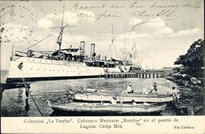 Ansichtskarte / Postkarte Mexikanisches Kriegsschiff Morelos, La Trocha