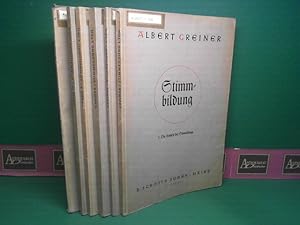 Stimmbildung. - Band I: Die Einheit der Stimmklänge. Band II: Die Einheit der Stimmlagen. Band II...