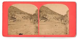 Stereo-Fotografie unbekannter Fotograf, Ansicht Lestelle-Betharram, Pont et abbay de Bethrama, Py...