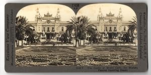 Stereo-Fotografie Keystone View Co., Meadville, Ansicht Monte Carlo, the Casino, Worls famous Gam...
