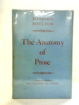 Bild des Verkufers fr The Anatomy of Prose - zum Verkauf von World of Rare Books