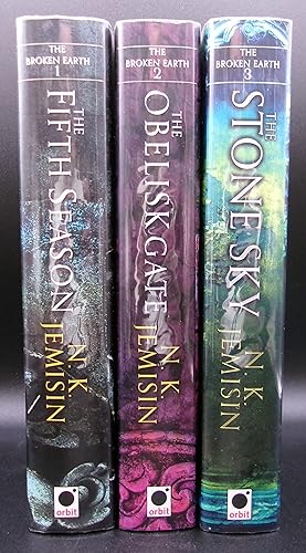 Seller image for THE BROKEN EARTH: The Fifth Season; The Obelisk Gate; The Stone Sky for sale by BOOKFELLOWS Fine Books, ABAA