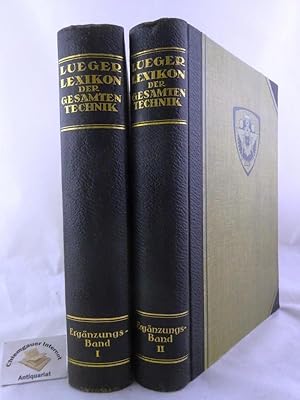 Lexikon der gesamten Technik und ihrer Hilfswissenschaften. Ergänzungsband I (1914) und Bnd II (1...