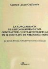 Imagen del vendedor de La concurrencia de responsabilidad civil contractual y extracontractual en el contrato de arrendamiento : del derecho romano al derecho civil histrico valenciano a la venta por Agapea Libros