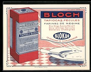 Ansichtskarte Reklame für Tapioca-Mehl Bloch von Blokao