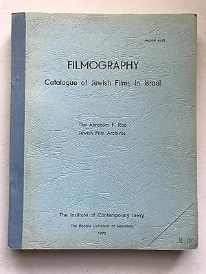 Filmography: Catalogue of Jewish Films in Israel.