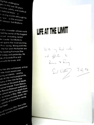 Immagine del venditore per Life at the Limit: Triumph and Tragedy in Formula One venduto da World of Rare Books