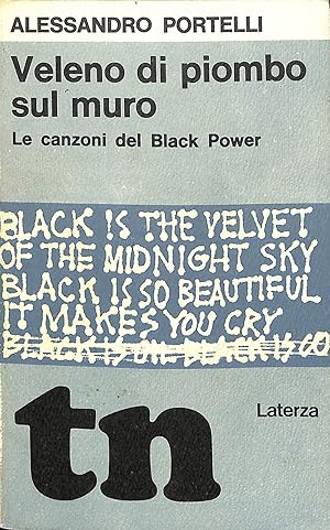 Image du vendeur pour Veleno di piombo sul muro : le canzoni del Black power mis en vente par TORRE DI BABELE