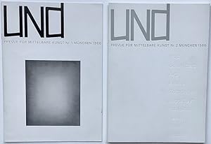 Immagine del venditore per UNd. Prevue fr mittelbare Kunst. Nos. 1 & 2. [All published]. venduto da Tim Byers Art Books