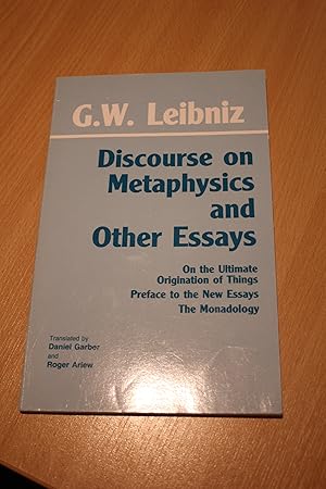 Bild des Verkufers fr Discourse on Metaphysics and Other Essays: Discourse on Metaphysics; On the Ultimate Origination of Things; Preface to the New Essays; The Monadology zum Verkauf von Orb's Community Bookshop