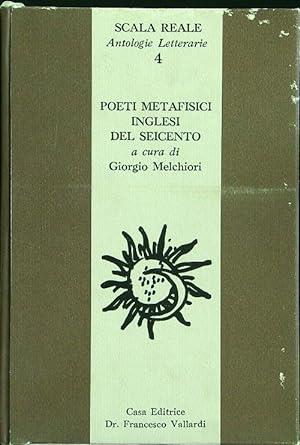 Bild des Verkufers fr Poeti metafisici inglesi del seicento zum Verkauf von Librodifaccia