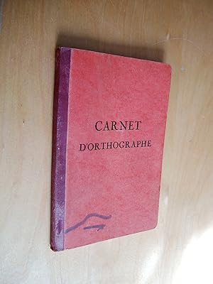 Carnet d'orthographe