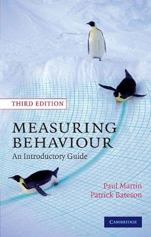 Bild des Verkufers fr Measuring Behaviour: An Introductory Guide zum Verkauf von WeBuyBooks