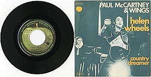 "Paul McCARTNEY & WINGS" Helen wheels / Country dreamer / SP 45 tours original français / APPLE-P...