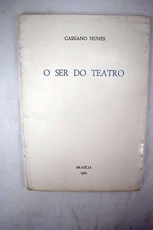 Seller image for O ser do teatro for sale by Alcan Libros