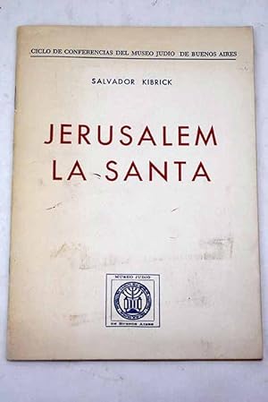 Imagen del vendedor de Jerusalem la Santa a la venta por Alcan Libros