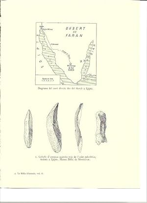 Immagine del venditore per LAMINA 36007: Mapa del camino entre Horeb y Egipto venduto da EL BOLETIN